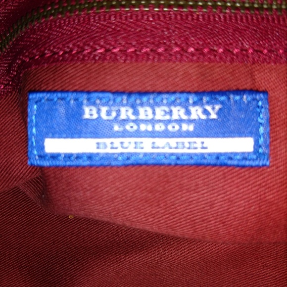 Large Vintage Burberry Blue London Handbag - Picture 5 of 8